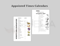 A5 2026 Ordinal Numbered Monthly Calendar Bundle - Digital Download