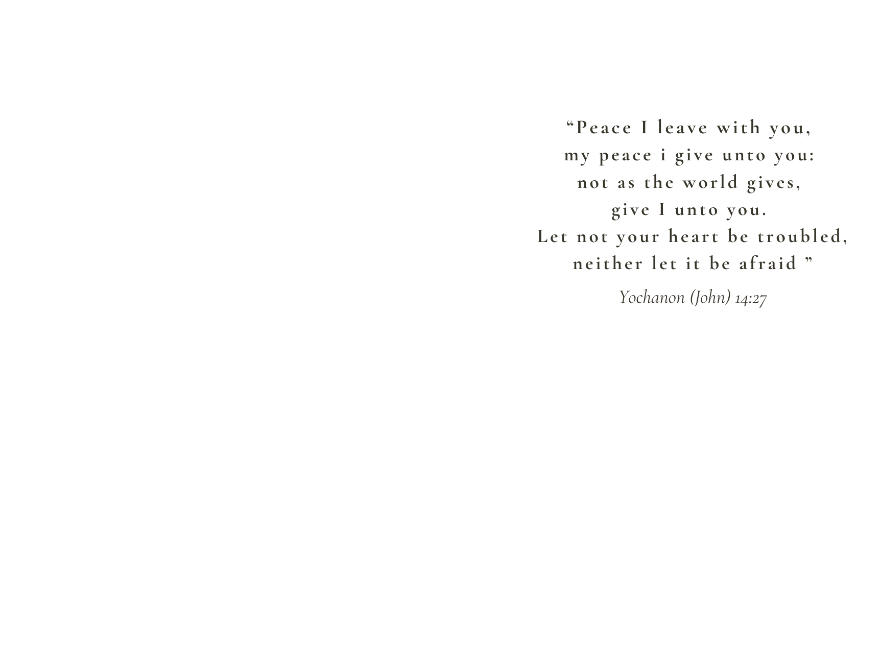 Peace Condolence