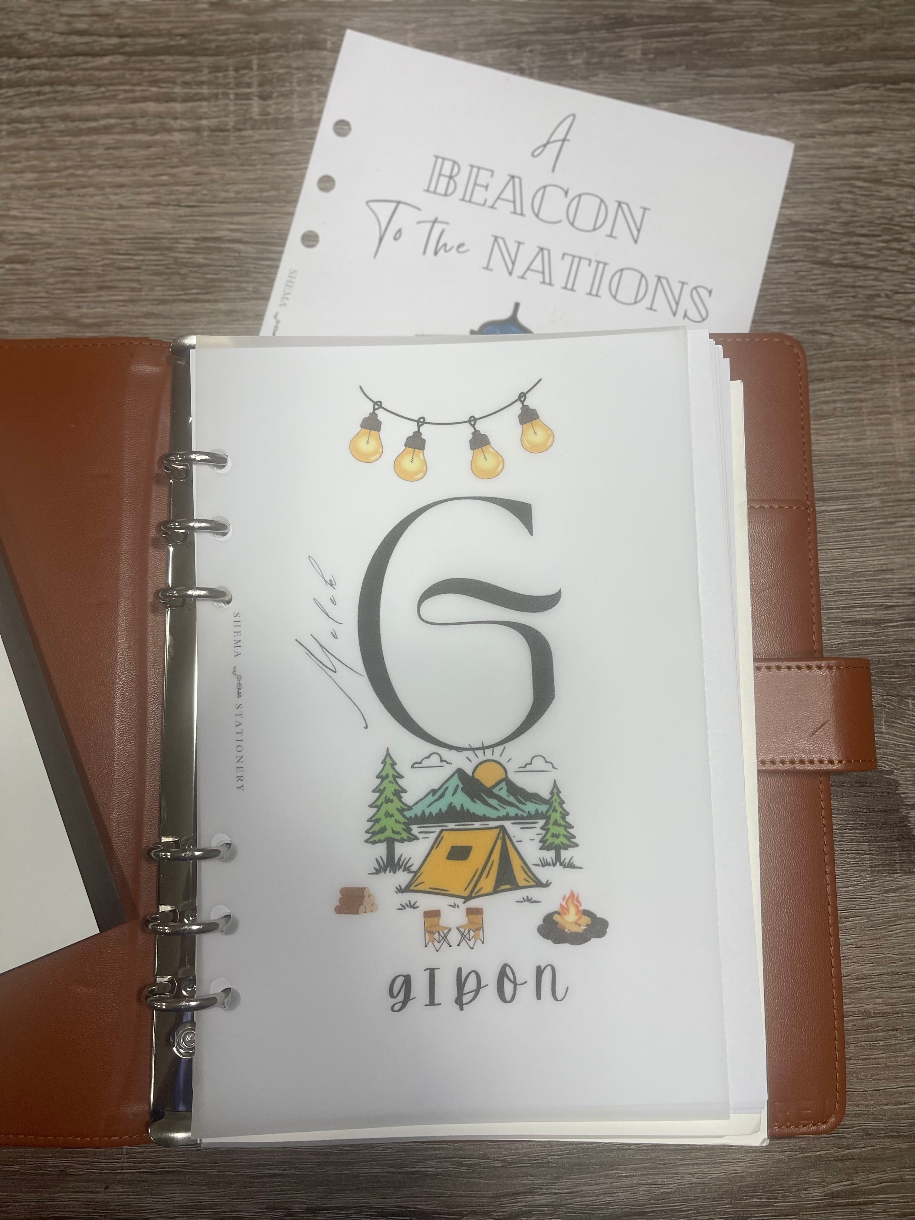 Alef Bet Personalized Vellum Dashboard