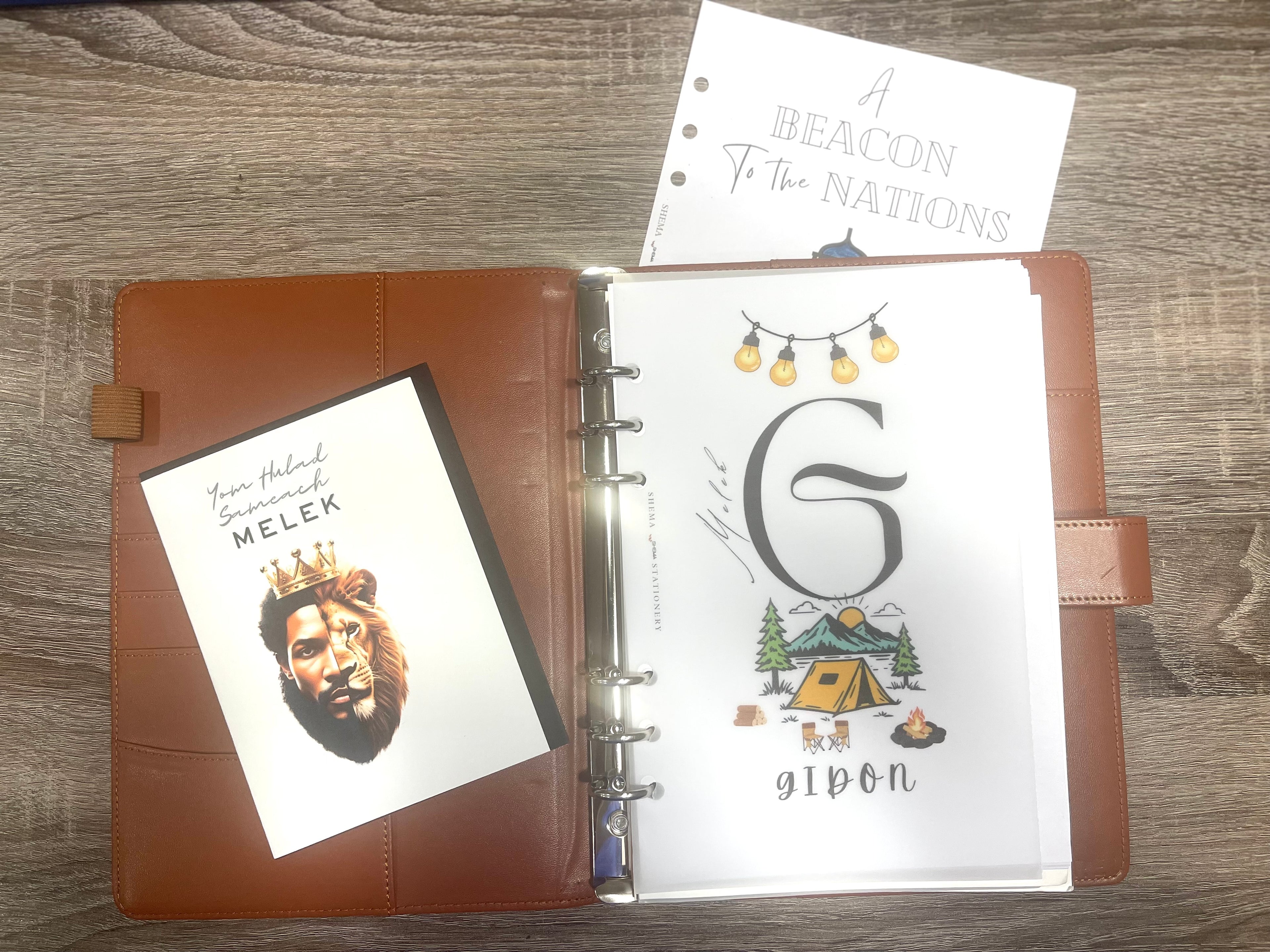 Alef Bet Personalized Vellum Dashboard