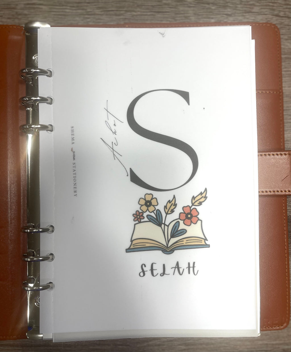 Alef Bet Personalized Vellum Dashboard