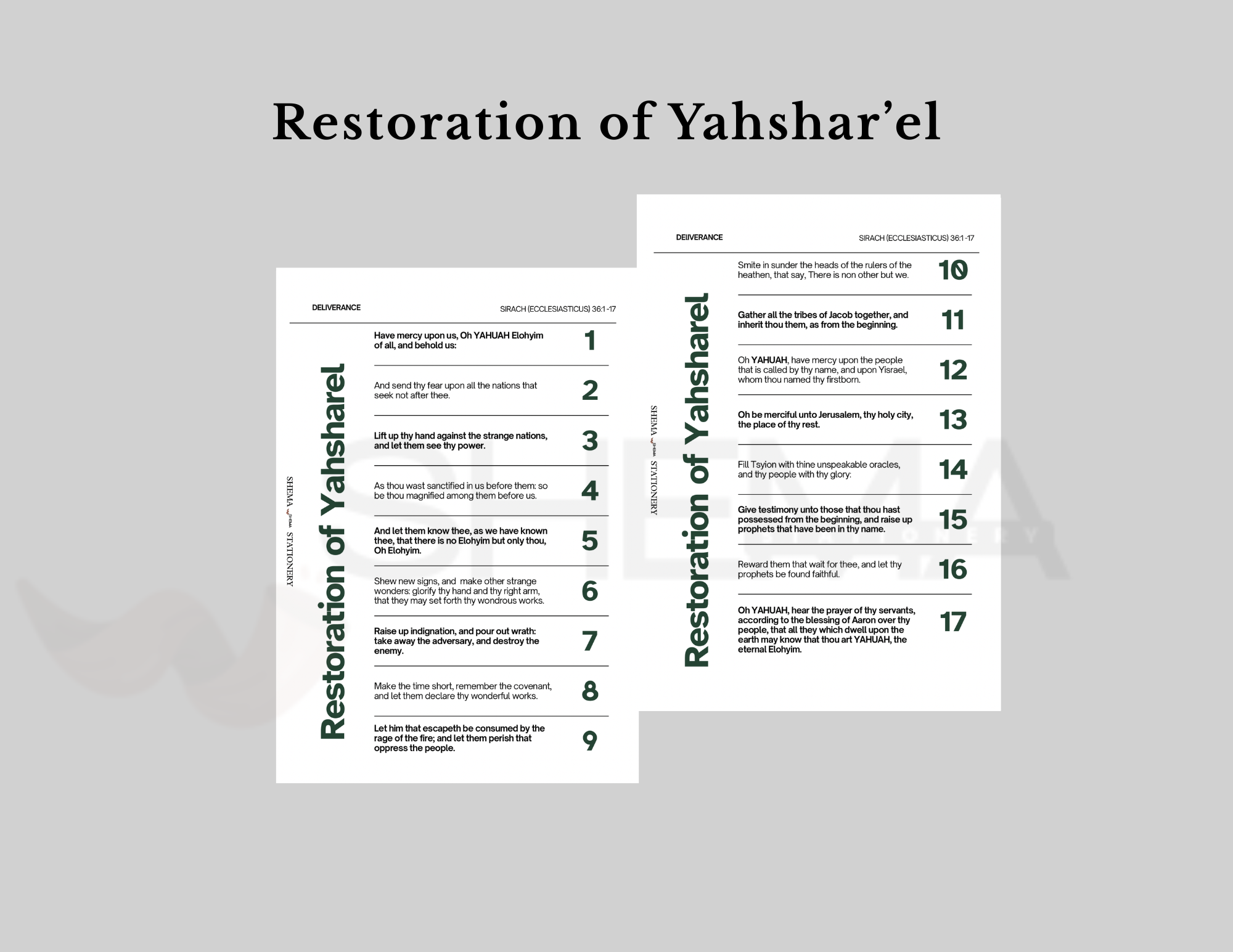 Shabbat Shalom Series