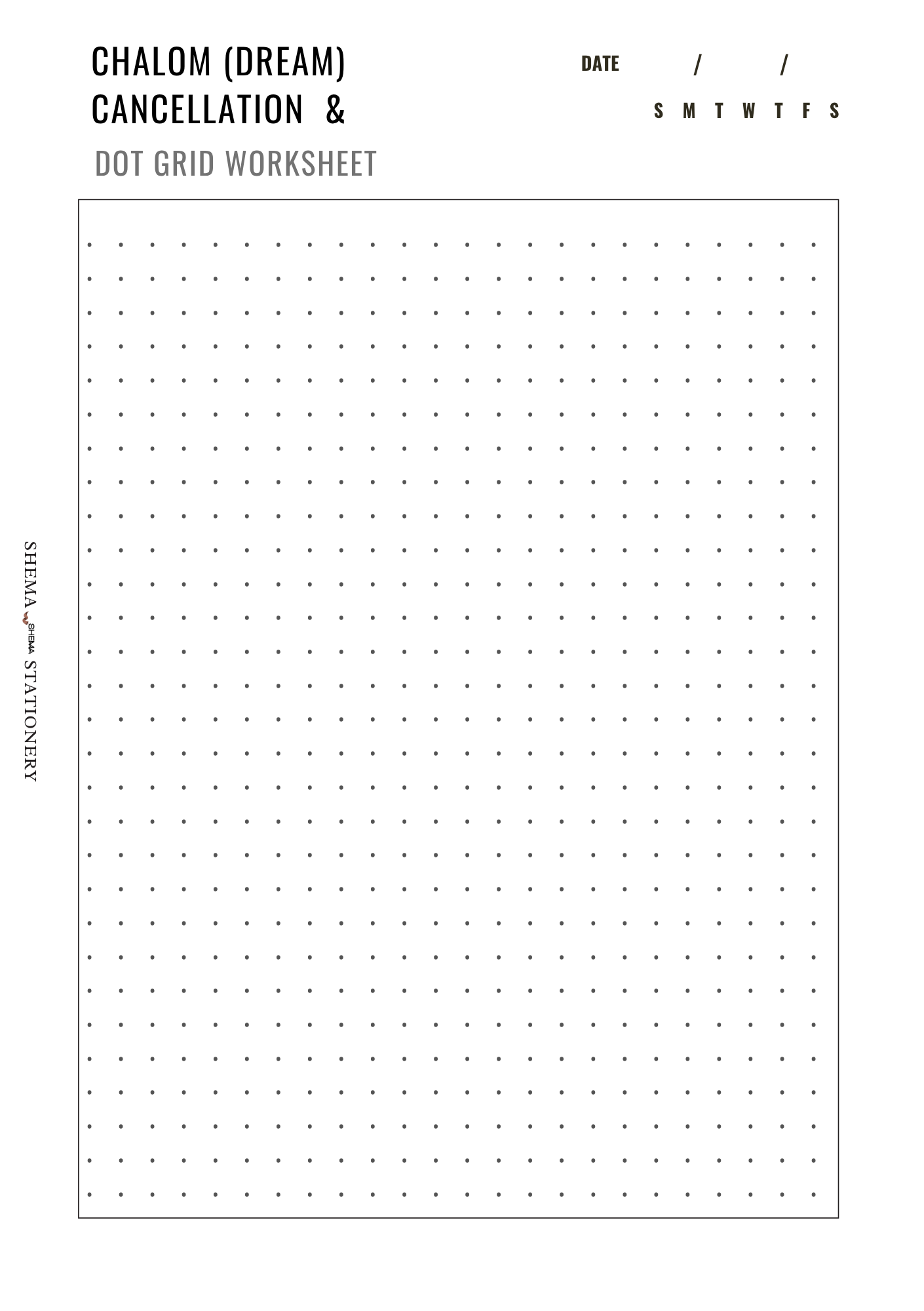 Chalom (Dream) Cancellation Inserts