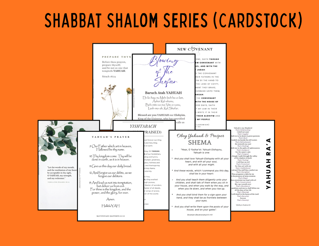 Shabbat Shalom Series (Card stock)