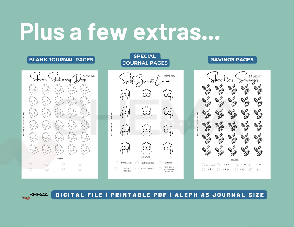 Weekly Mispar Journal Bundle - Digital Download