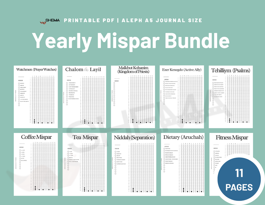 Tob (GOOD) Mispar Journal Bundle - Digital Download