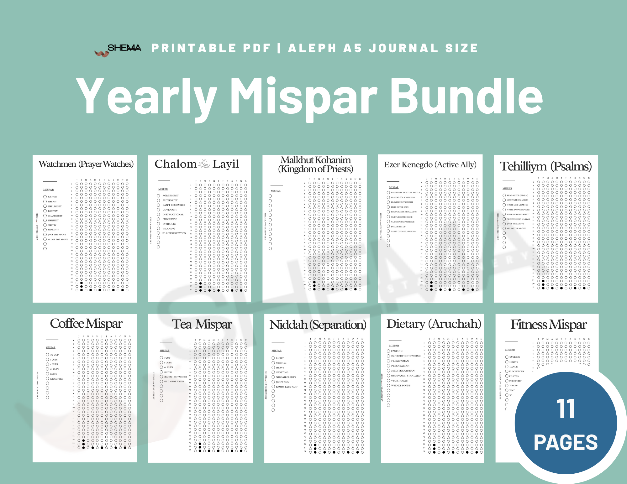 Tob (GOOD) Mispar Journal Bundle - Digital Download